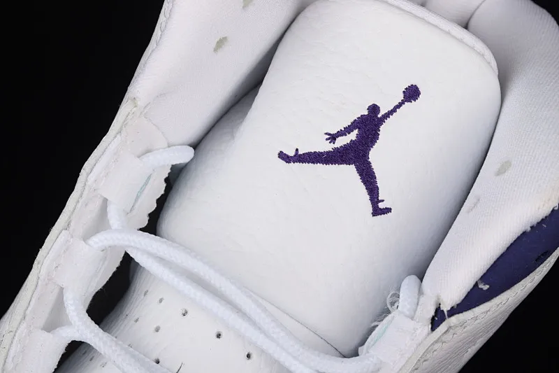 All categories Air Jordan Jordan series basketball shoes Air Jordan 13 G version Air Jordan 13 Retro AJ13 white and purple 414571-105